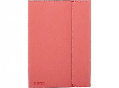 Funda tablet - Nilox NXFB004, Universal, Para de 9.7" a 10.5", Poliéster, Tapa libro, Rosa