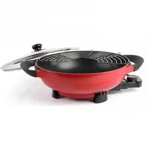 Livoo DOC128A Wok Eléctrico 4L 1500W Rojo