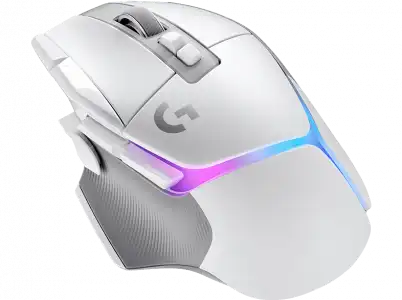 Ratón gaming - Logitech G G502 X Plus, Inalámbrico, Lightforce, Lightspeed, RGB Lightsync, 25.600 ppp, Blanco