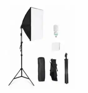 Set De Iluminación Foco Para Fotografía Caja De Luz Para Fotos Con Trípode 210cm