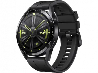 Smartwatch - Huawei Watch GT3 46mm Active, 14 días, Ritmo cardiaco 24h, SPo2, IA+100 deportes, GPS, 5 Atm, Negro