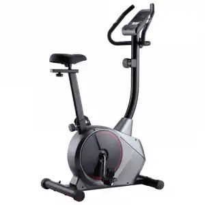 VidaXL Bicicleta Elíptica Magnética con Pulsómetro Negro/Gris