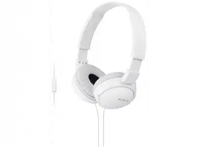 Auriculares - Sony MDR-ZX110AP, Supra-aural, Blanco