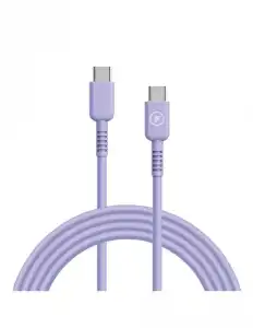 Cable Muvit for change USB-C/USB-C 1,2 m Lavanda