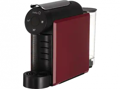 Cafetera de cápsulas - Delta Q Mini Qool, 19 bar, 1 l, 1200 W, Multibebidas, Rojo