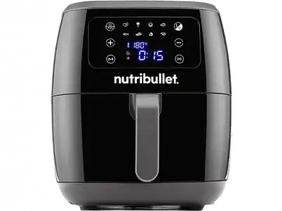 Freidora de aire - Nutribullet NBA071B, 1800 W, 7 l, 8 modos cocción, Negro