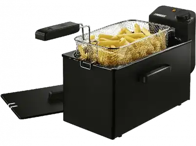 Freidora - Princess 182727 Black Fryer, 2000W, 3L de capacidad, Filtro aceite seguridad