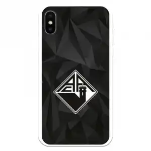 Funda Para Iphone X Del Académica De Coimbra Escudo Fondo Negro - Licencia Oficial Académica De Coimbra