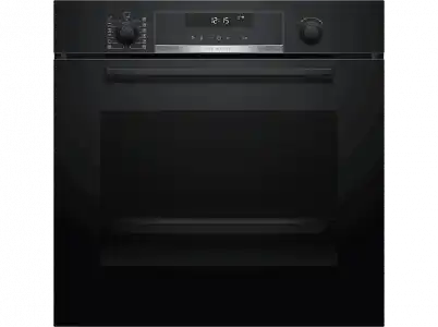 Horno - Bosch HBG5780B6, Multifunción, Pirolítico, 71 l, 59.4 cm, Display LCD, Negro