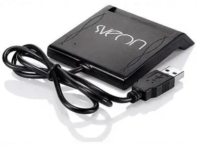 Lector de tarjetas para DNI - Sveon, SCT022M, Negro