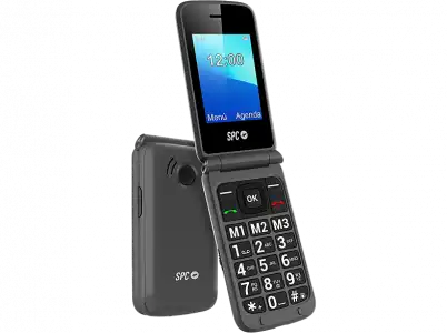 Móvil - SPC Stella 2, Negro, 2.4" QVGA, Dual SIM, 500 contactos, 800 mAh, Radio FM, Bluetooth, VGA