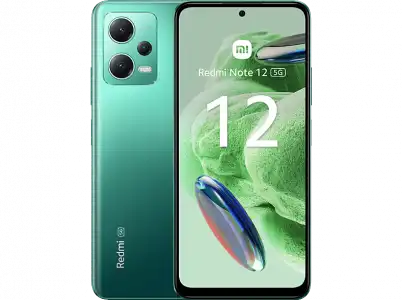 Móvil - Xiaomi Redmi Note 12 5G, Verde, 128 GB, 6 GB RAM, 6.67" AMOLED FHD+ 120Hz, Qualcomm Snapdragon® 4 Gen 1 2,2 Ghz, 5000 mAh, Android