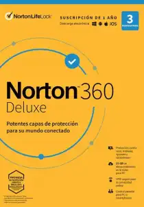 Norton 360 Deluxe 3 dispositivos 1 año