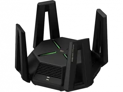 Router gaming - Xiaomi Mi AX9000, 4804 Mbps, MU-MIMO, WiFi6, OFDMA, Triple banda, CPU Qualcomm®, Negro