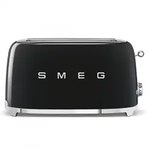 Smeg - Tostadora 4 Rebanadas TSF02BLEU 50 Style Negro Negro