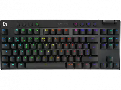 Teclado gaming - Logitech G Pro X TKL, Lightspeed, Bluetooth, Retroiluminación, Interruptores, Negro