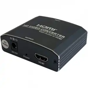 Aisens Adaptador SVGA + Jack 3.5 a HDMI Hembra/Hembra Negro