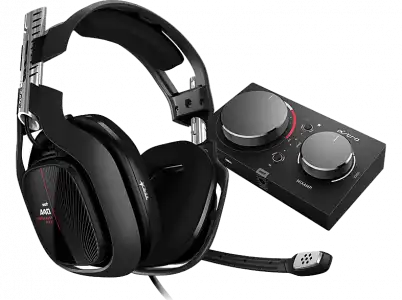 Auriculares gaming - Astro A40 TR + MixAmp Pro TR, De diadema, Con cable, Multiplataforma, Micrófono, Negro