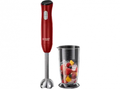 Batidora de mano - Russell Hobbs 24690 Desire, 500 W, 0.7 l, 2 Velocidades, 12.000 rpm, Rojo