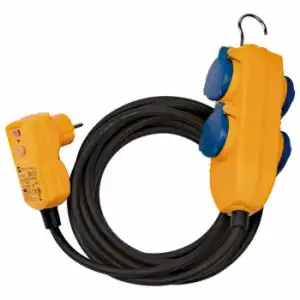 Cable Protegido De 4 Vías Rcd Con Powerblock 10 M Negro Brennenstuhl