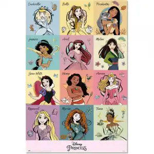 Erik Póster Disney Princess Brush Strokes