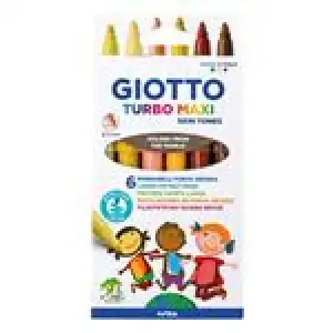 Estuche 6 rotuladores Giotto Turbo Maxi Skin Tones