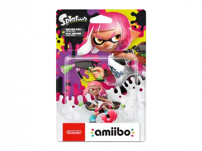 Figura - Nintendo amiibo Colección Splatoon: Inkling Chica (Neon Pink)