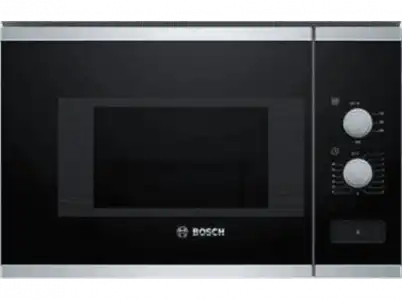 Microondas - BOSCH, BFL520MS0, 20 Litros, 5 Niveles, 800 W, Integrable, Negro