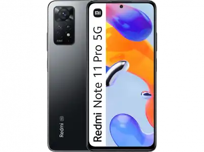 Móvil - Xiaomi Redmi Note 11 Pro 5G, Gris Grafito, 128GB, 8GB, 6.67" FHD+, Snapdragon 695, 5000 mAh, Android