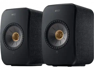 Sistema de altavoces - KEF LSXII, Set 2, Wi-Fi, 200W, 102dB, 54 Hz-28 kHz (±3dB), Carbon Black