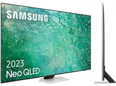 TV Neo QLED 85" - SAMSUNG TQ85QN85CATXXC, UHD 4K, Quantum Matrix, Motion Xcelerator Turbo+, Smart TV, DVB-T2 (H.265), Bright Silver