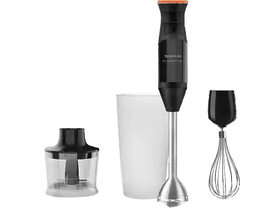 Batidora de mano - Taurus Bapi 1200 Rocket Plus , 1200W, Pica hielo, Cuchillas acero inoxidable, 20 velocidades, Turbo, libre BPA, Negro