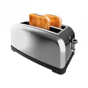 Cecotec Toastin' time 1500 Inox Lite Tostadora 4 Rebanadas 1500W