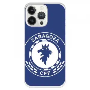 Funda Para Iphone 13 Pro Del Zaragoza Cf Femenino Escudo Grande Fondo Azul - Licencia Oficial Zaragoza Cf Femenino