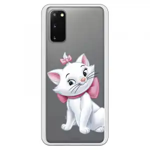 Funda para Samsung Galaxy S20 Oficial de Disney Marie Silueta Los Aristogatos