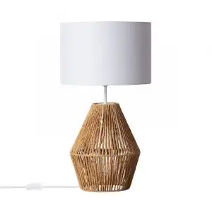 Iluzzia Lámpara De Mesa De Papel Trenzado Trilla Iluzzia Natural
