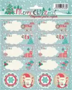 Pack de 16 etiquetas adhesivas Erik Navidad Aviany