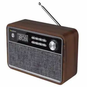 Radio Sunstech Rpbt500 Bluetooth Madera