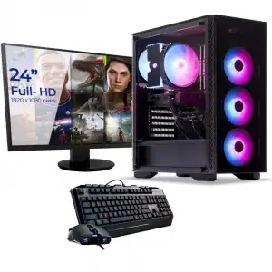 Sedatech Pack Pc Gaming Expert AMD Ryzen 7 5700X/32GB/2TB SSD/RTX 4060Ti + Monitor 23.6" FullHD