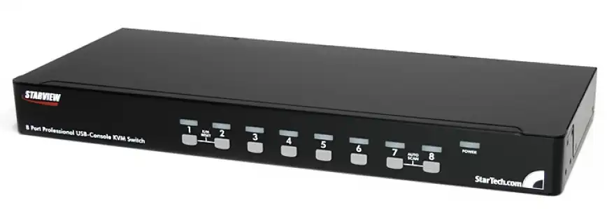 Startech Kit Conmutador KVM USB 8 Puertos Rack 1U