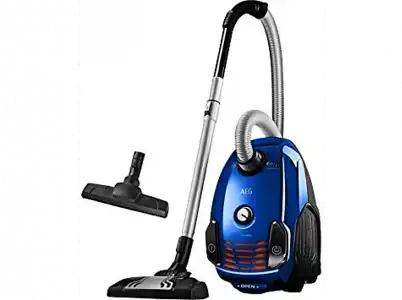 Aspirador con bolsa - AEG VX6-2-IS-P, 800W, 3.5l, Cepillo DustPro, Clase A, Azul cielo