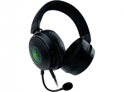 Auriculares gaming - Razer Kraken V3, Cancelación pasiva ruido, Chroma™ RGB, Micrófono HyperClear, Negro