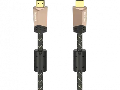 Cable HDMI - Hama 00205026, 3 m, 18 Gbit/s, Transmisión 3D, ARC, HEC, Recubrimiento de oro, Negro