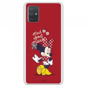 Funda Oficial de Disney Minnie Mad About para Samsung Galaxy A71