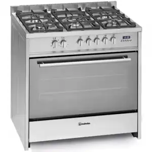 Meireles E911X Cocina Gas Butano/Propano 5 Zonas 90cm + Horno Eléctrico 121L Acero Inoxidable