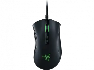 Ratón gaming - Razer DeathAdder V2, 20000DPI, 8 botones, Switches ópticos, RGB, Negro