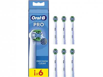 Recambio para cepillo dental - Oral-B Pro Precision Clean, Cabezales De Recambio, Pack 6 Unidades