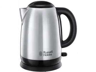 Russell Hobbs - 23912-70 Kettle Adventure, 2.400W, 1.7L, Cocción rápida, Acero inoxidable/Negro