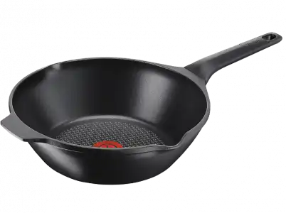 Sartén - Tefal Aroma, 22 cm, Aluminio fundido, Antiadherente, Apta para inducción, Negro