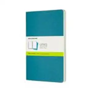 Set 3 cuadernos Moleskine Cahier Journals L liso azul enérgico